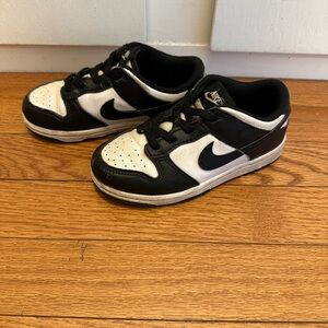 Nike Dunks Kids Black and White Sneakers